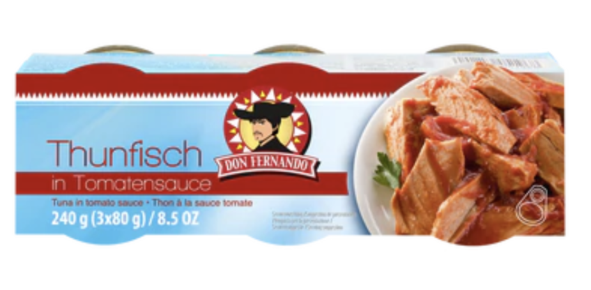 Тунець в томатному соусі Don Fernando Tuna in Tomato sauce 3шт х 80г